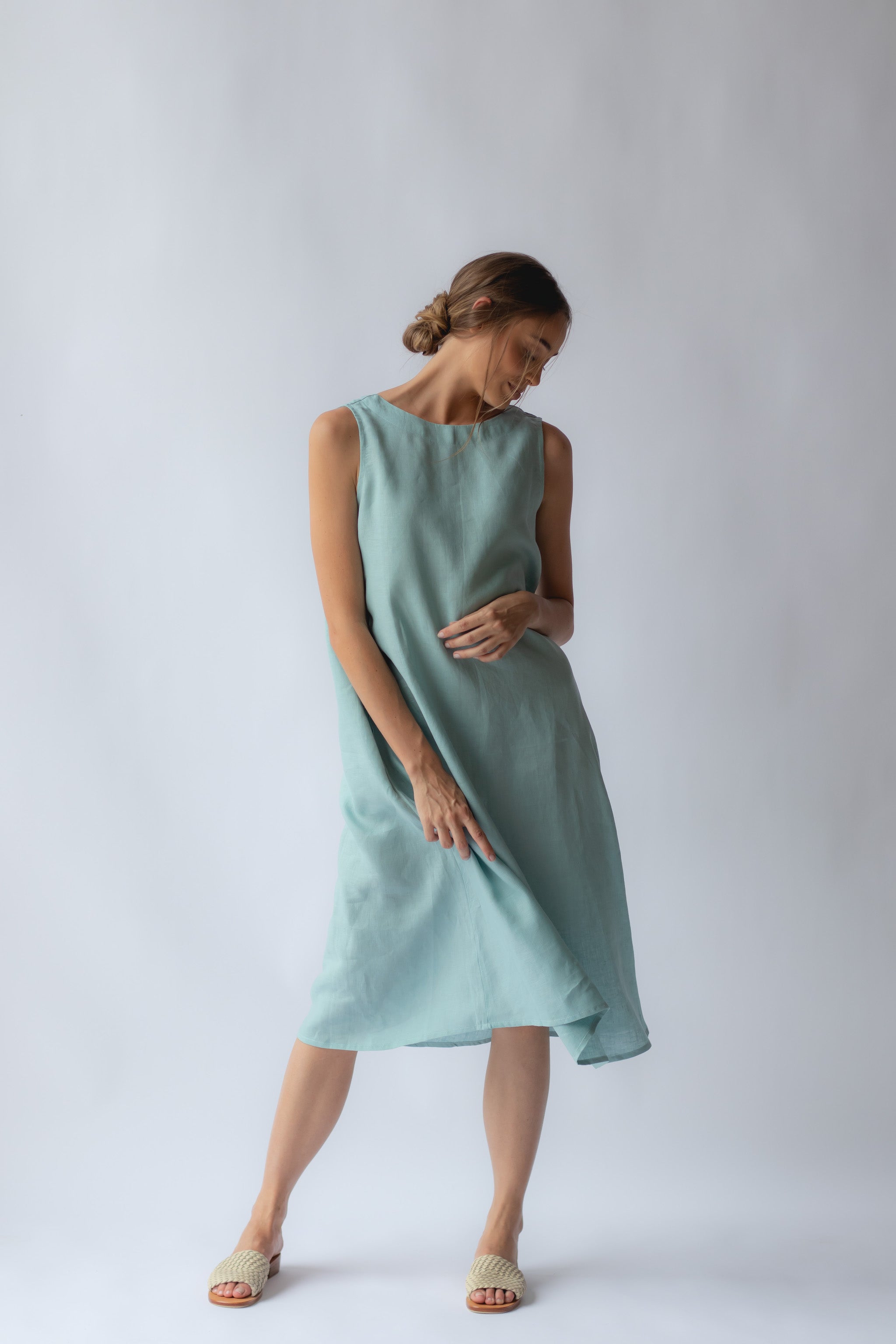 For cynthia hot sale linen dress