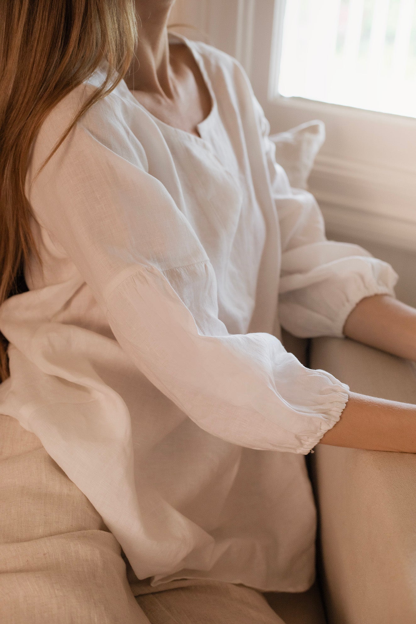 Clancy Linen Top Warm White