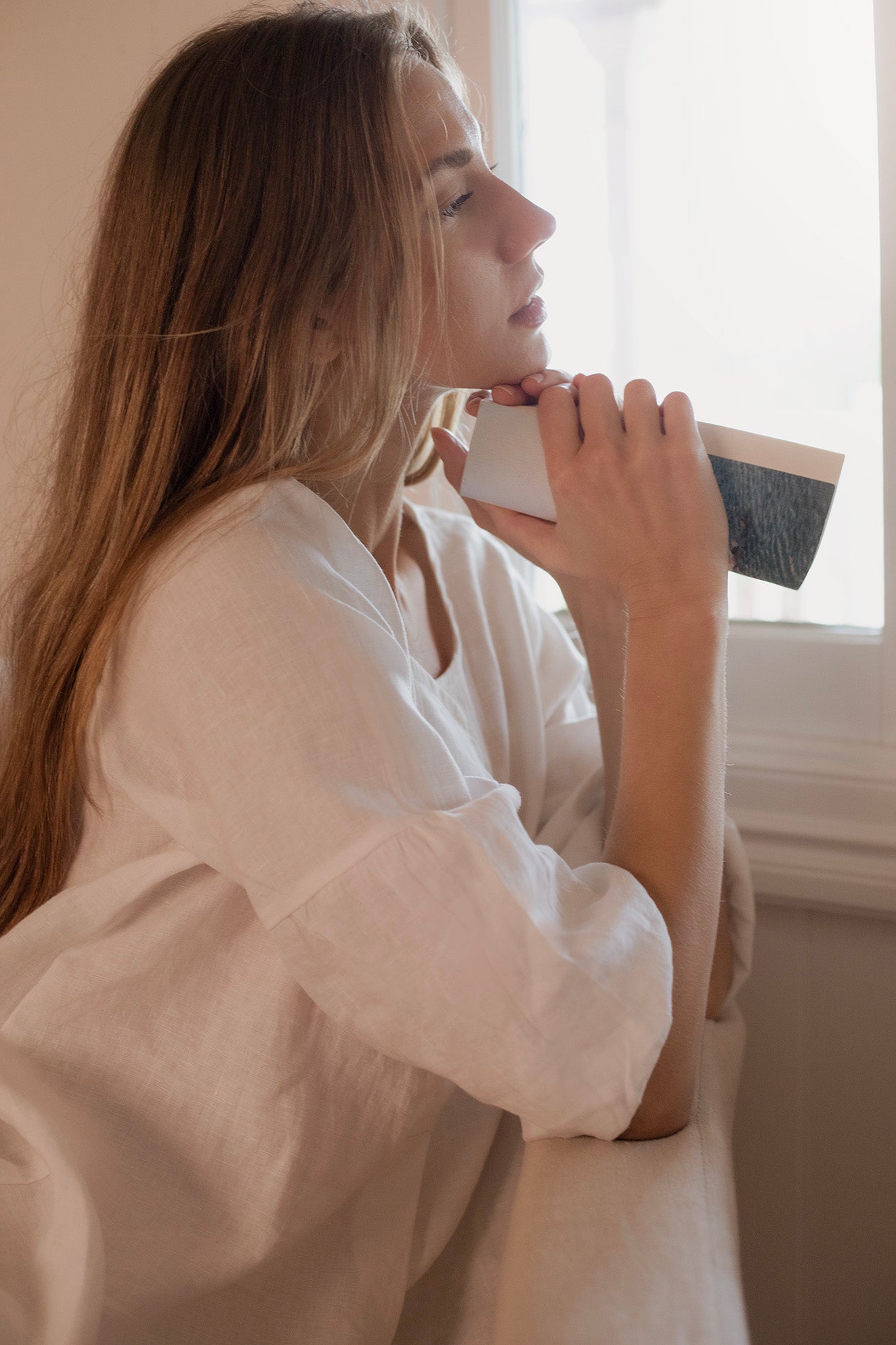 Clancy Linen Top Warm White