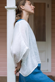 Camilla Linen Gauze Warm White