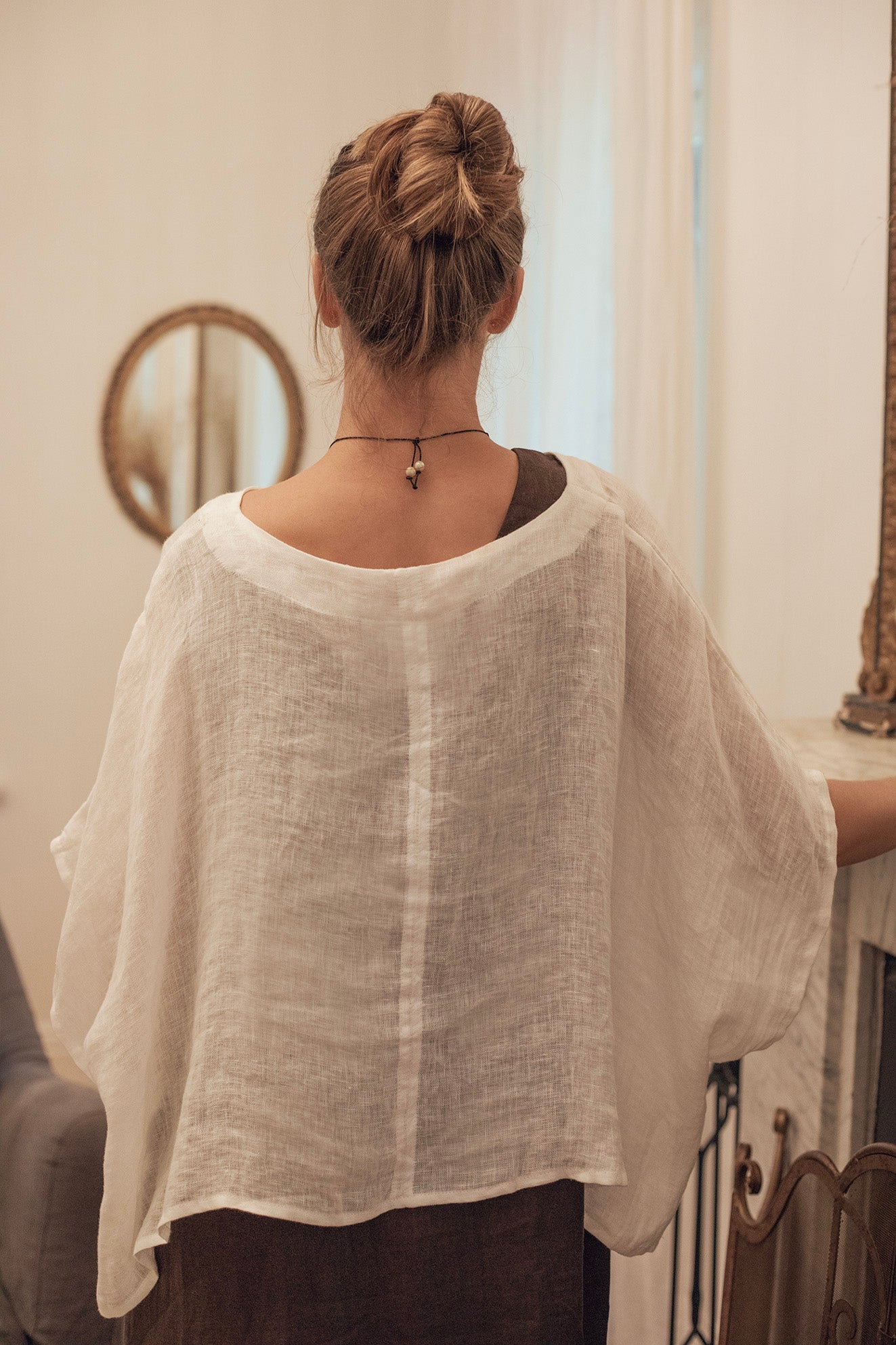 Camilla Linen Gauze Warm White