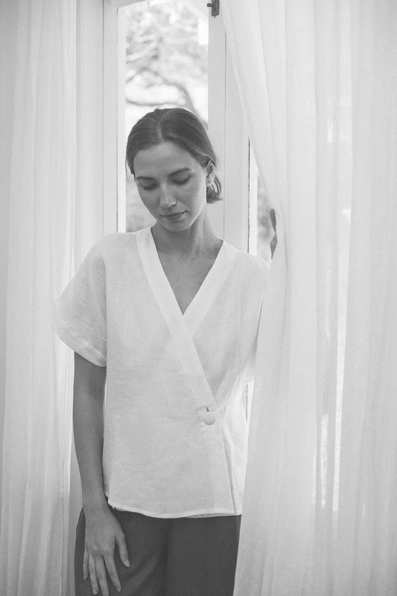 Liv Linen Top Warm White