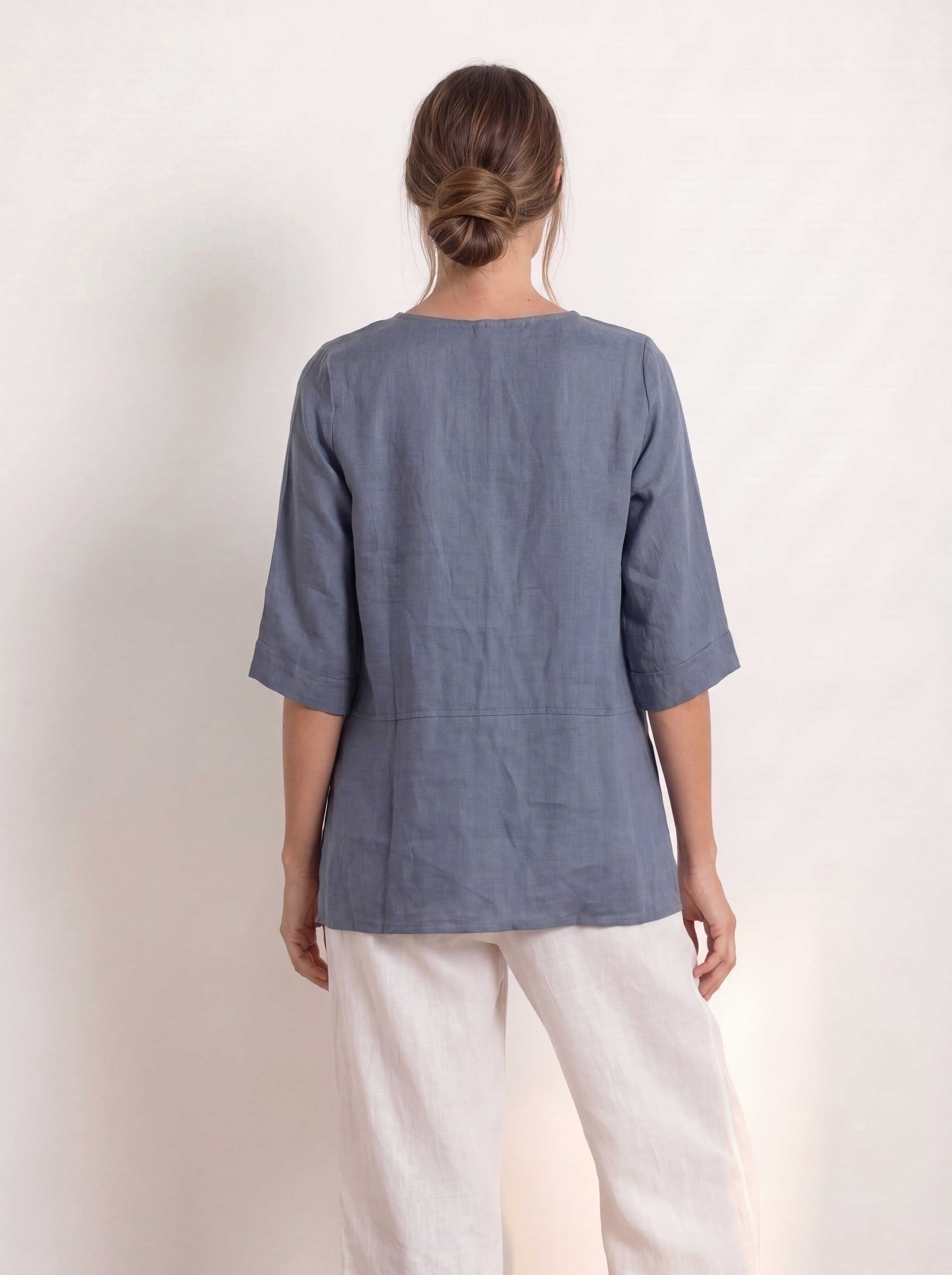 Adele Linen Top Steel