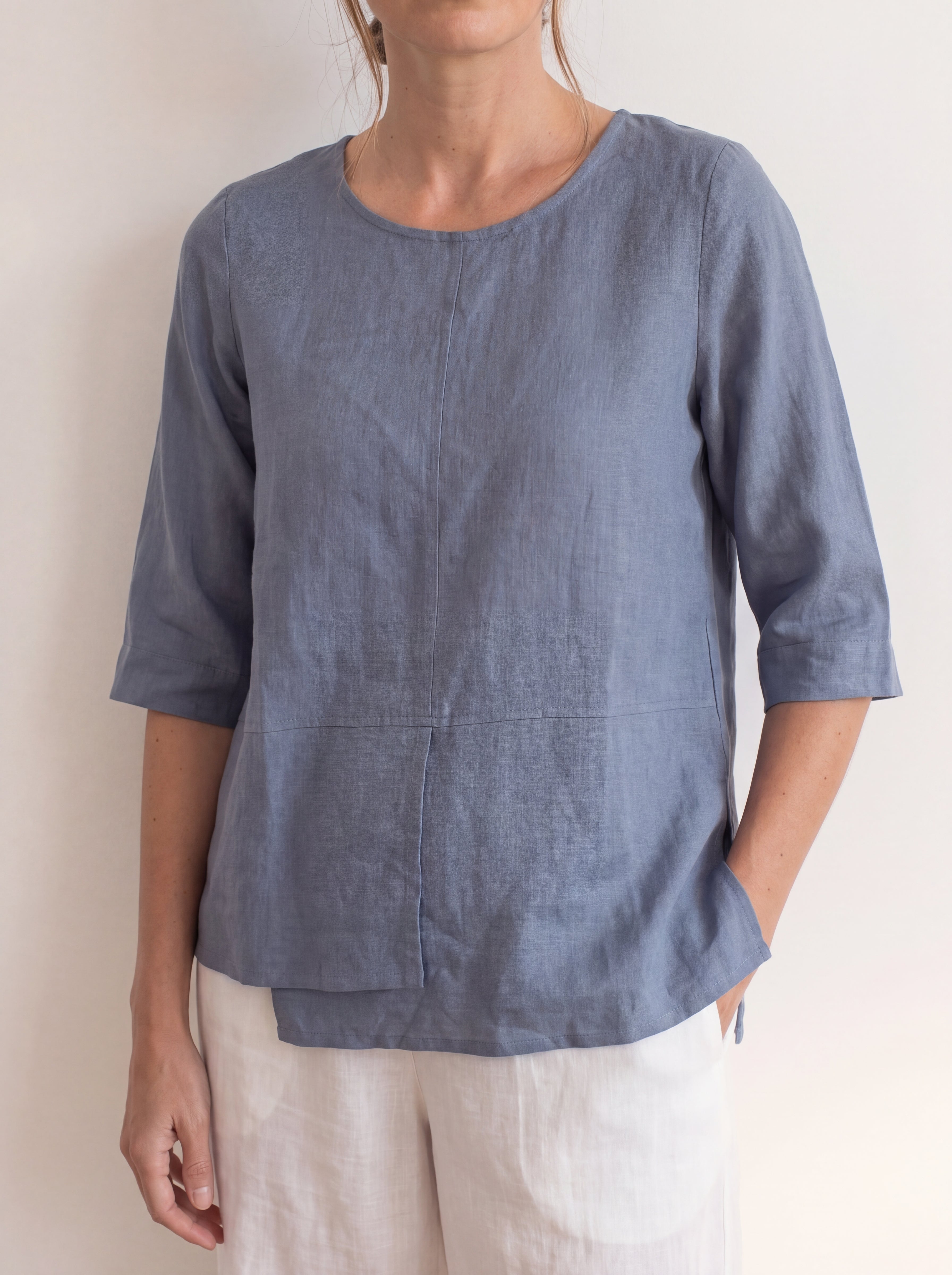 Adele Linen Top Steel