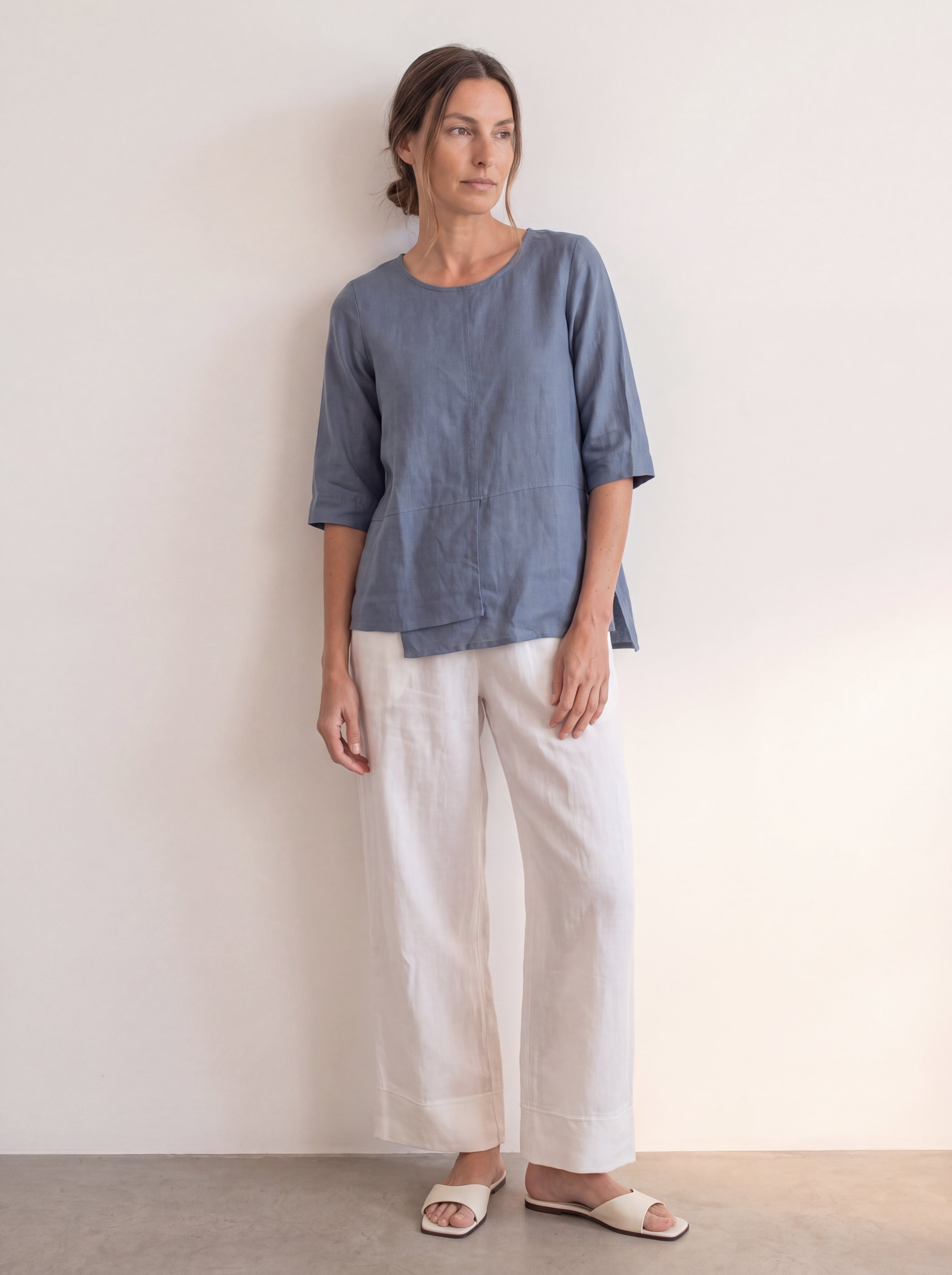 Adele Linen Top Steel
