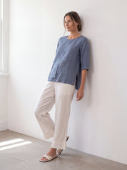 Adele Linen Top Steel