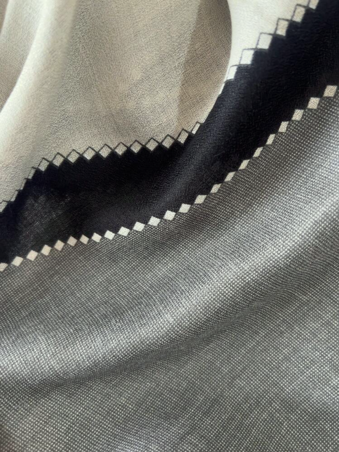 Classic Geometric Winter Scarf
