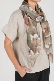 Autumn Gingko Scarf