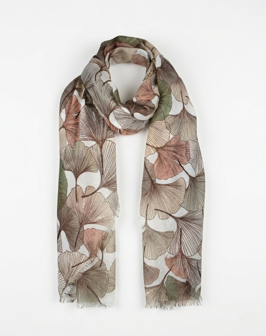 Autumn Gingko Scarf