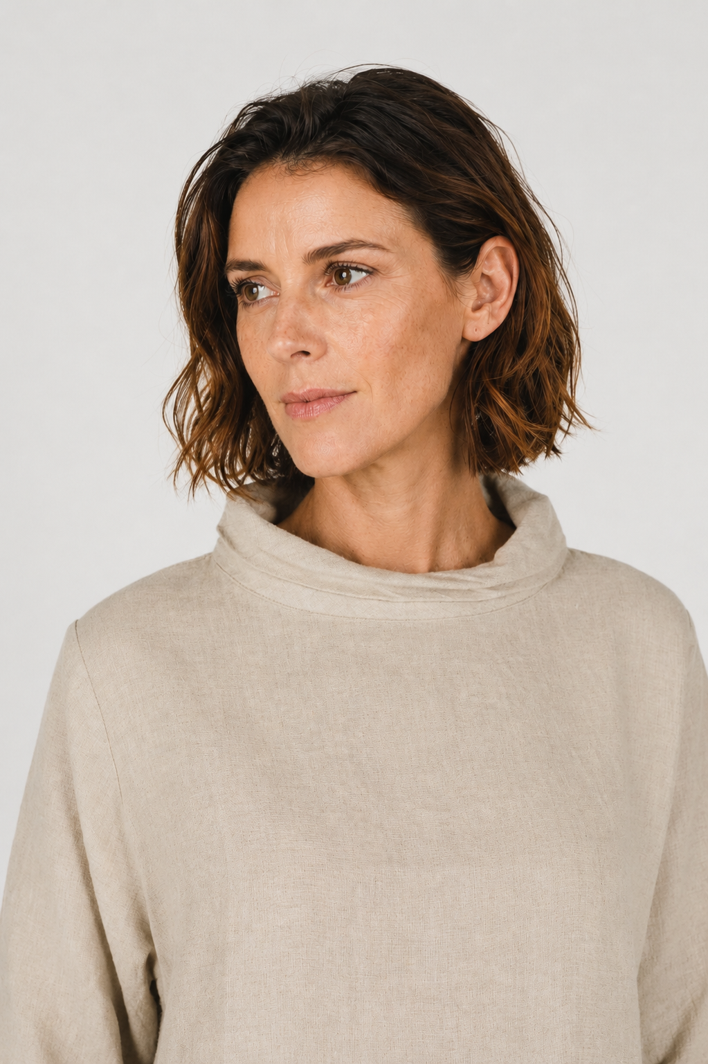 Caro Linen Top Natural