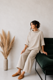 Caro Linen Top Natural