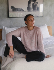 Marlo Wool Blend Jumper – Rose Fleck