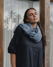 Claudette Linen Dress Charcoal