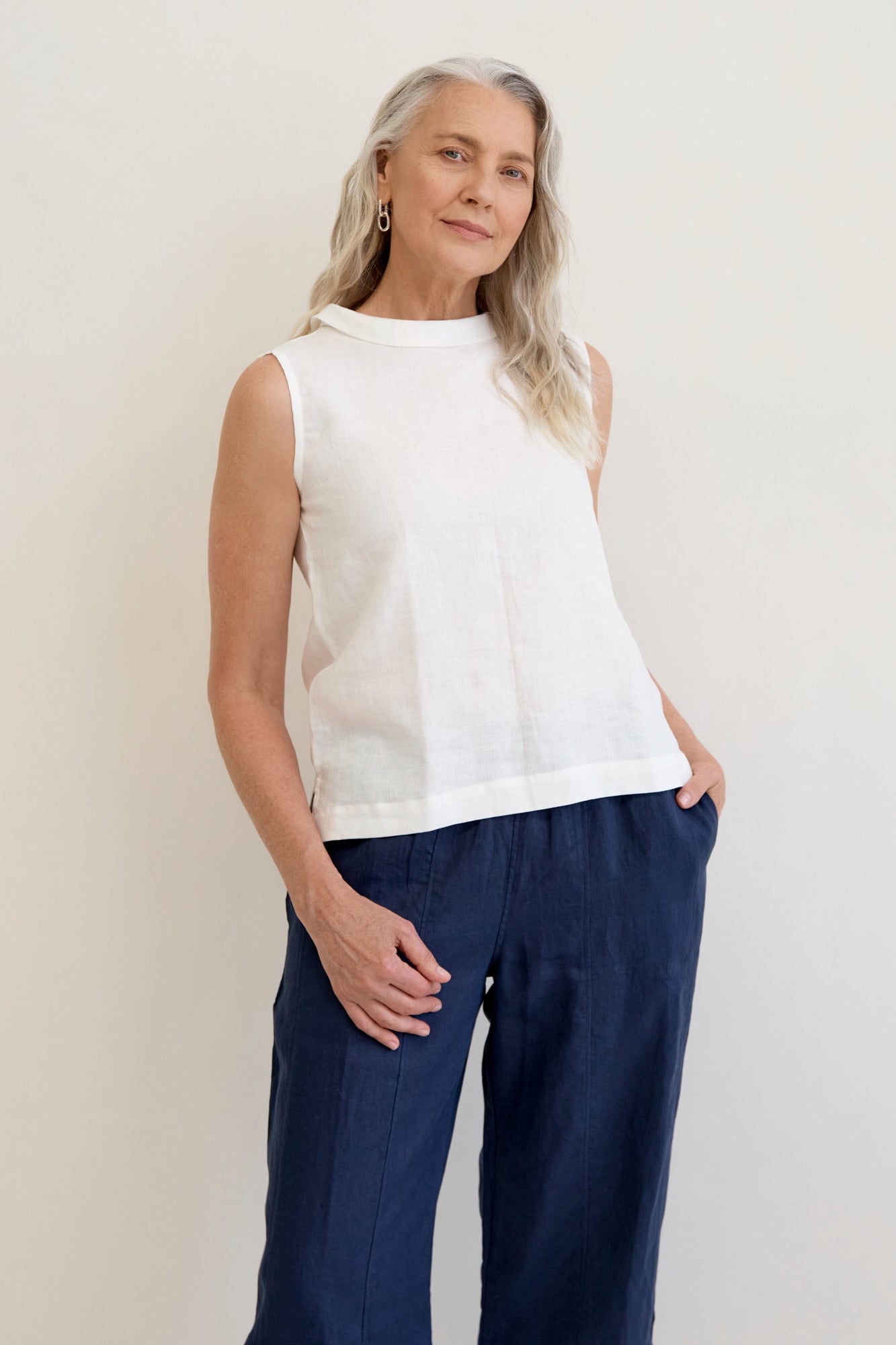 Palermo Linen Pants Navy
