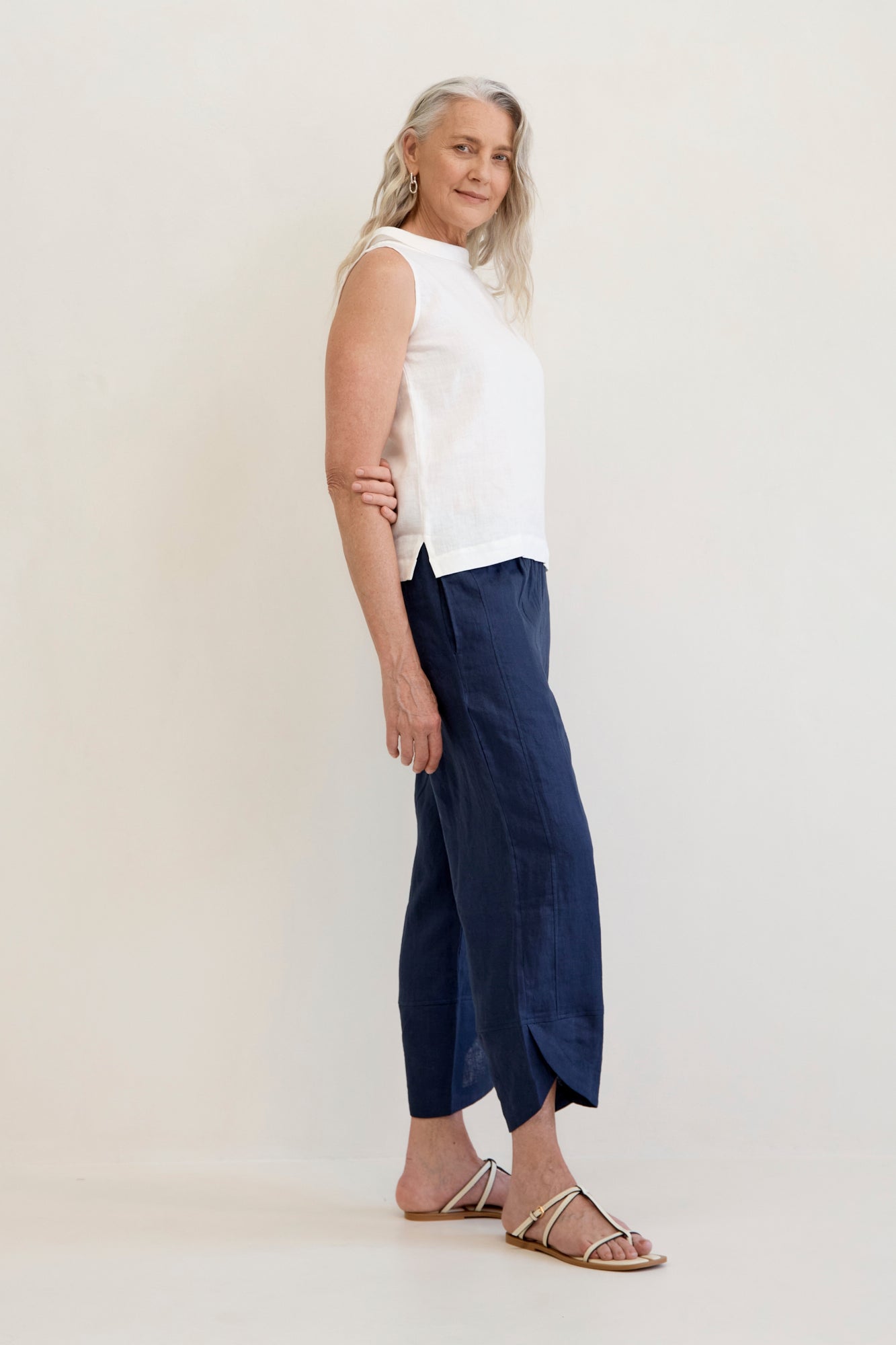 Palermo Linen Pants Navy