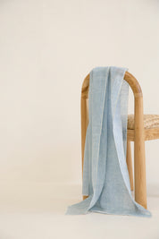 Linen Scarf Ice Blue