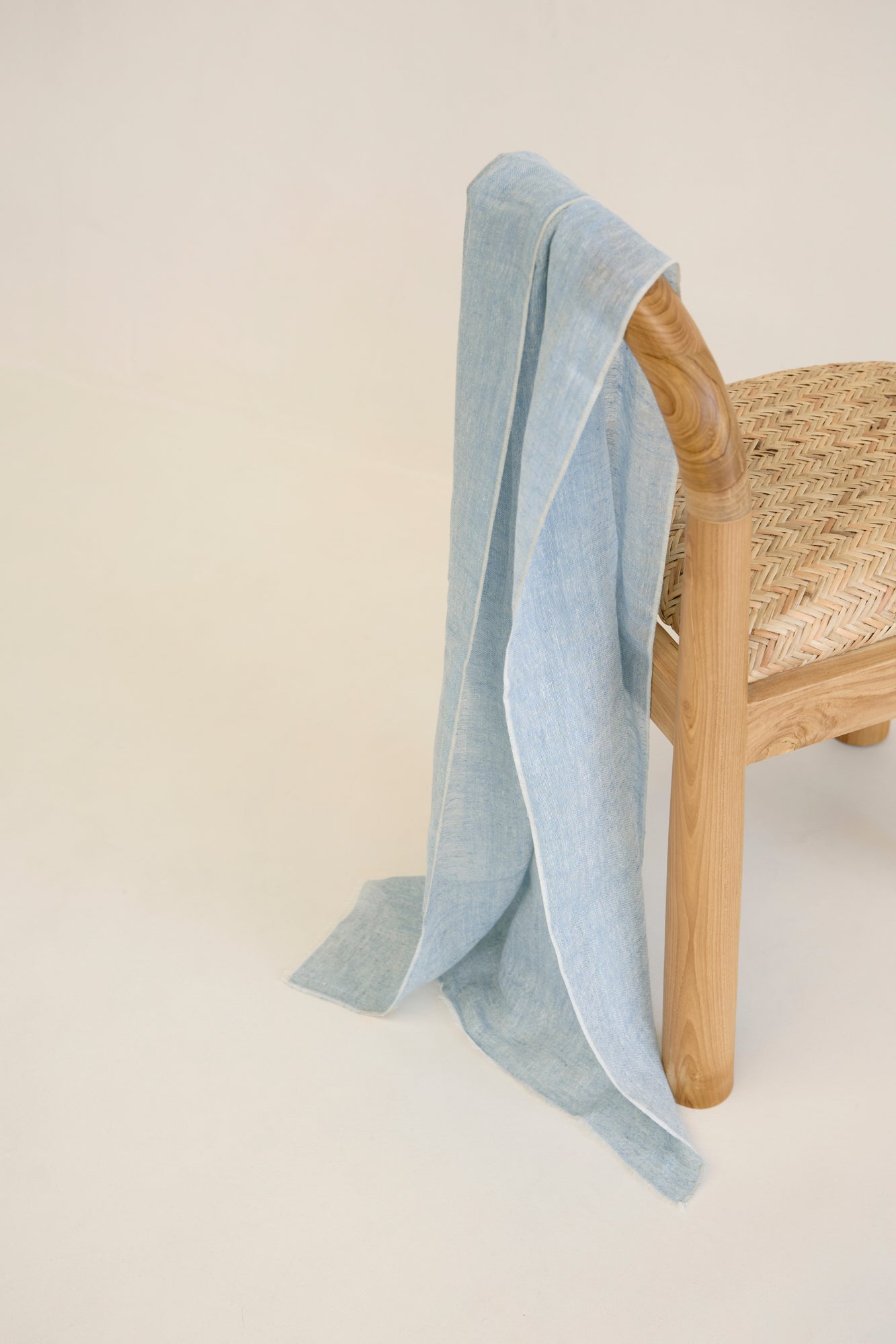 Linen Scarf Ice Blue