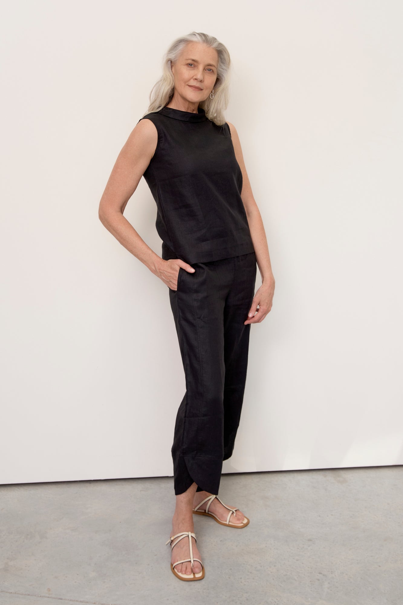 Palermo Linen Pants Black