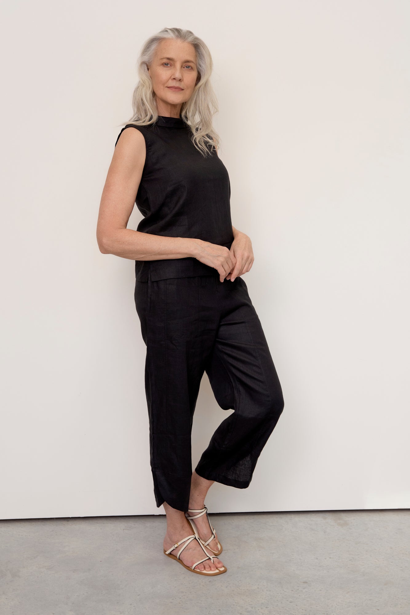 Palermo Linen Pants Black