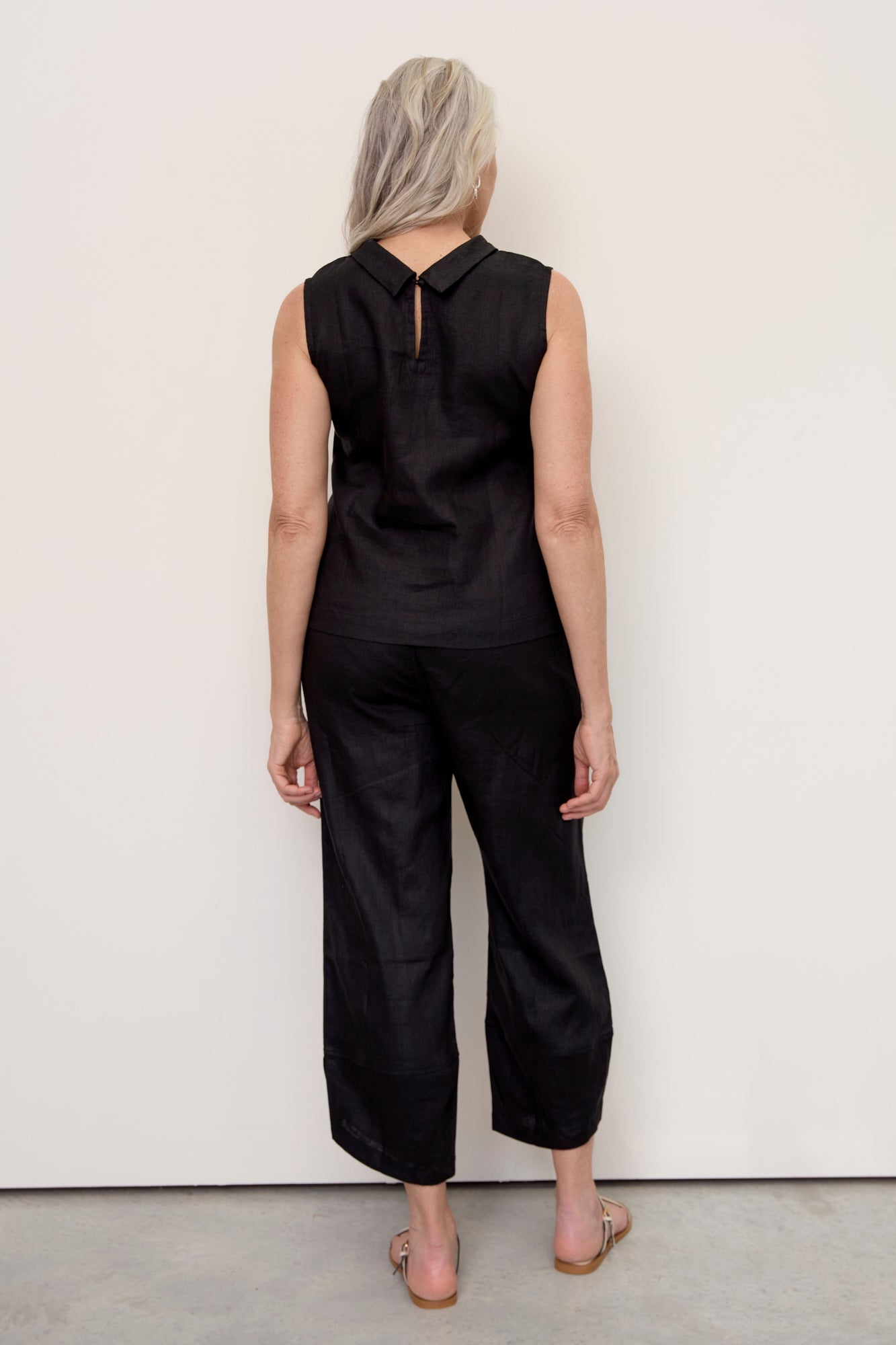 Palermo Linen Pants Black