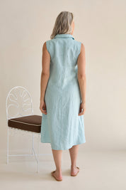 Samara Linen Dress Sea