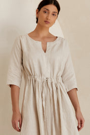 Nelle Linen Dress Natural