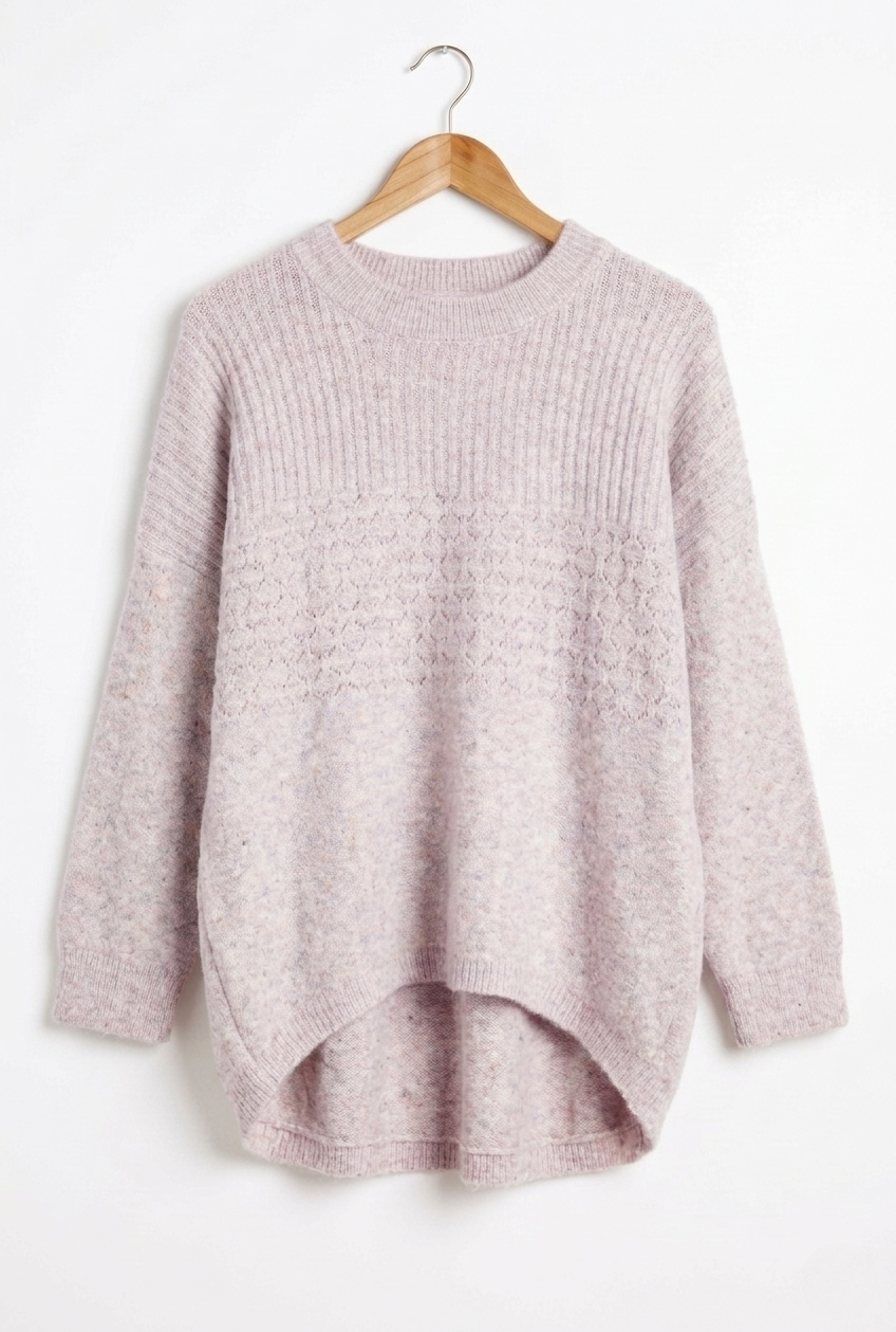 Marlo Wool Blend Jumper – Rose Fleck