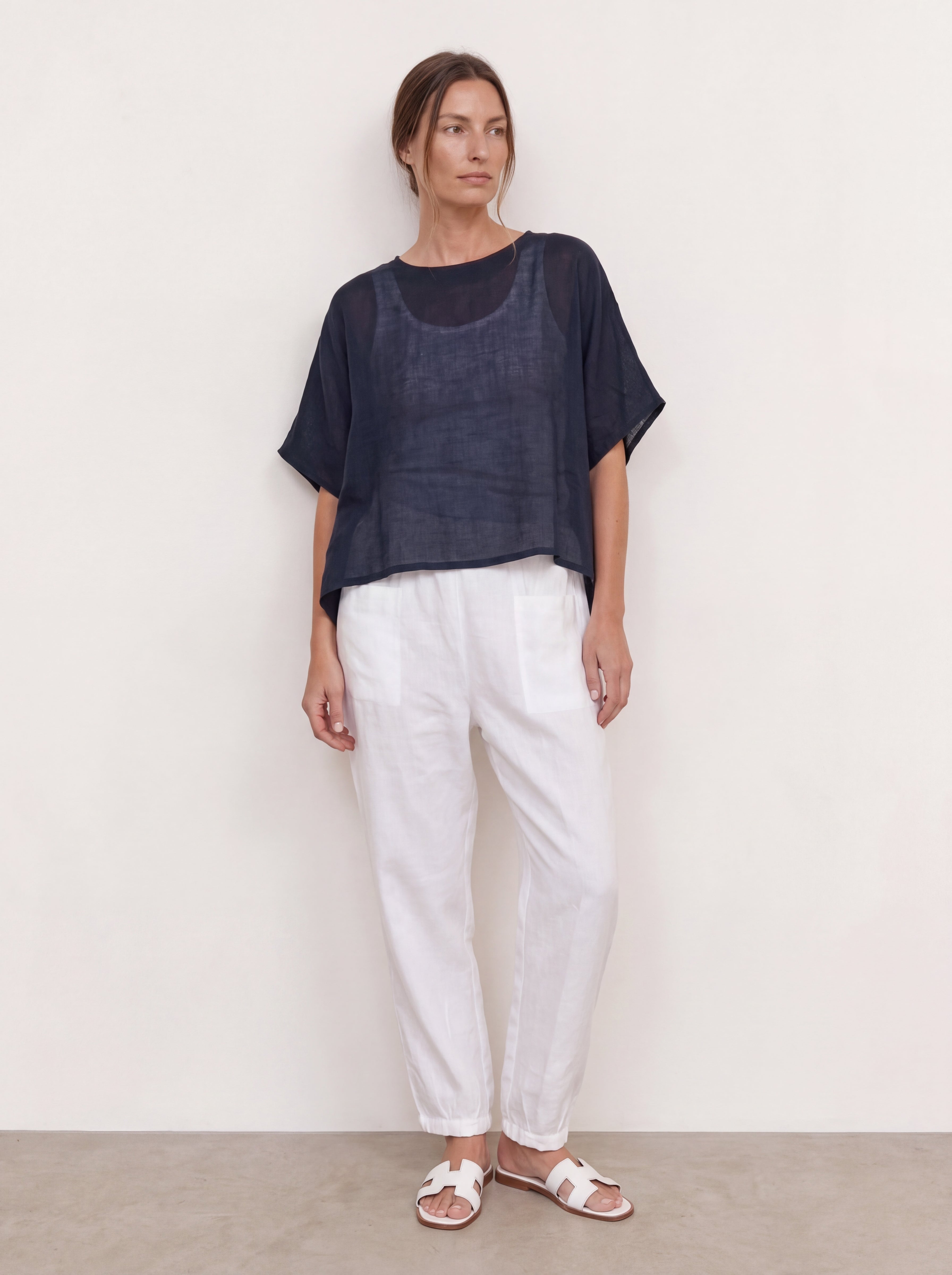 Noosa Linen Pants Warm White