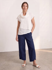 Palermo Linen Pants Navy