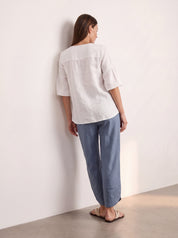 Palermo Linen Pants Steel