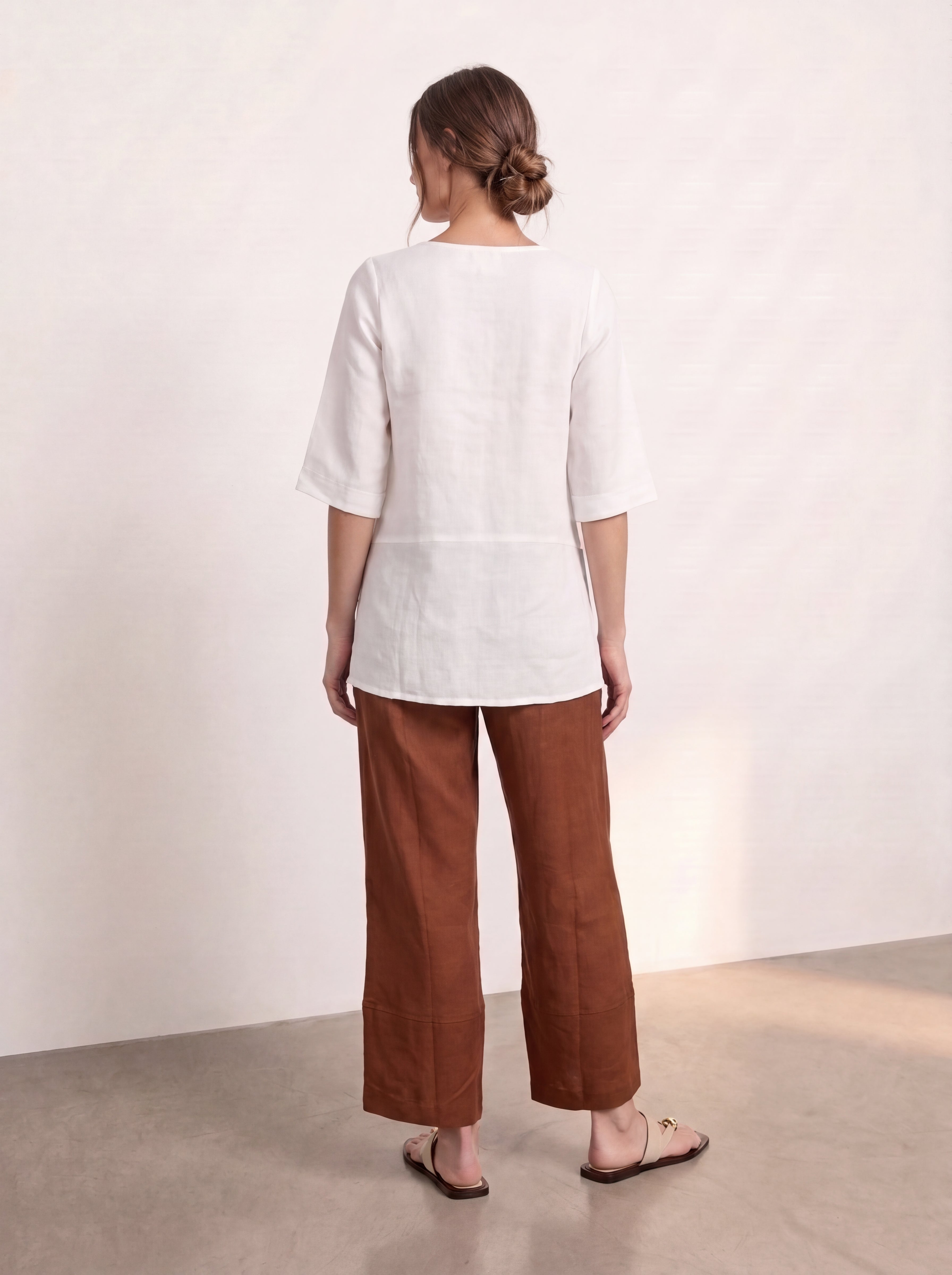 Palermo Linen Pants Bark