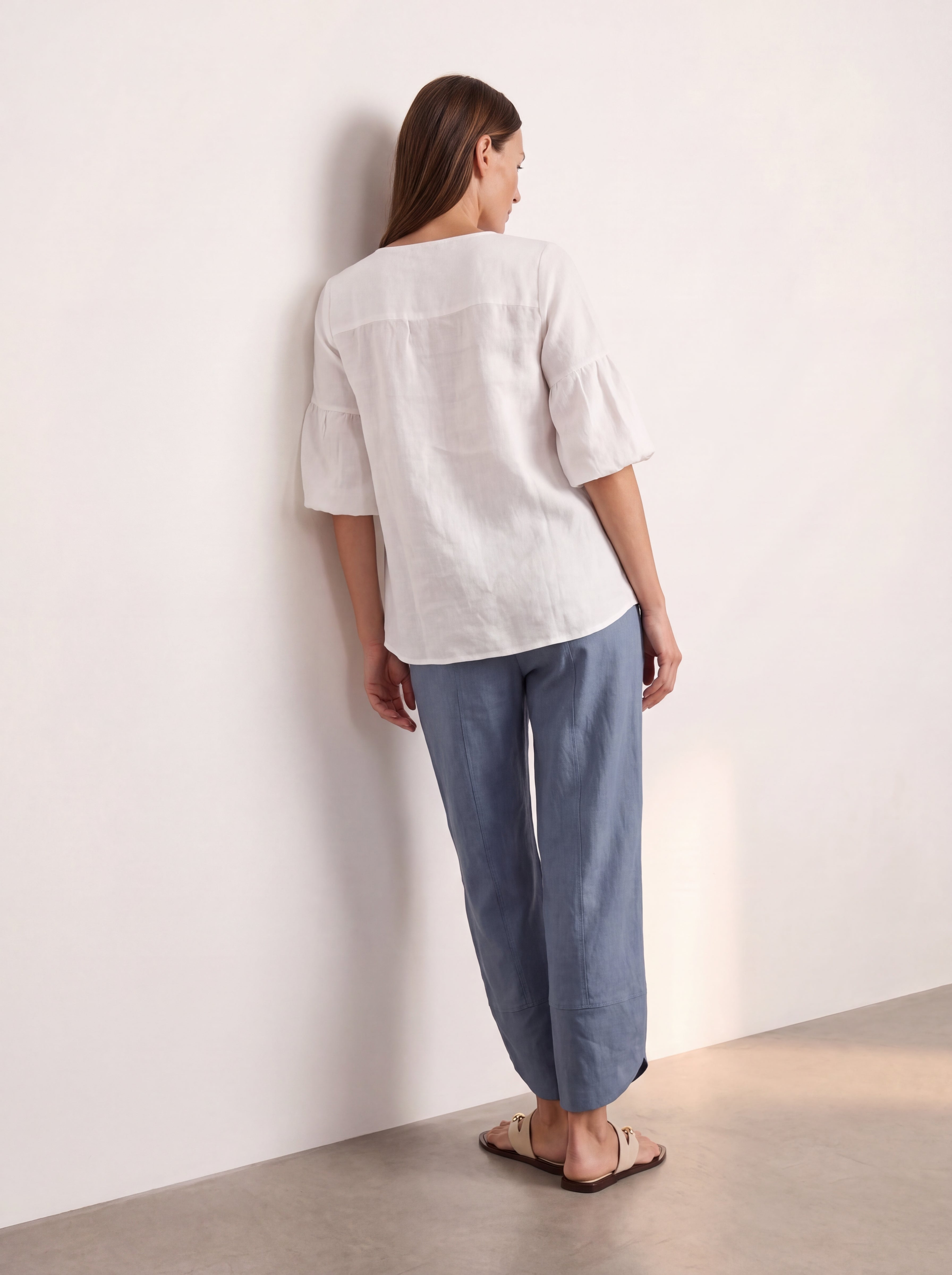 Clancy Linen Top Warm White