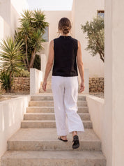 Paris Linen Pants Warm White