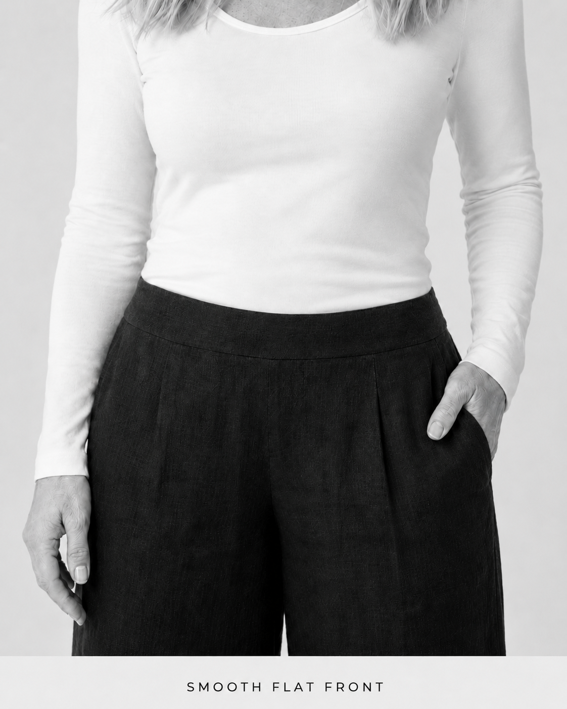 Paris Linen Pants Black