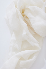 Linen Scarf White