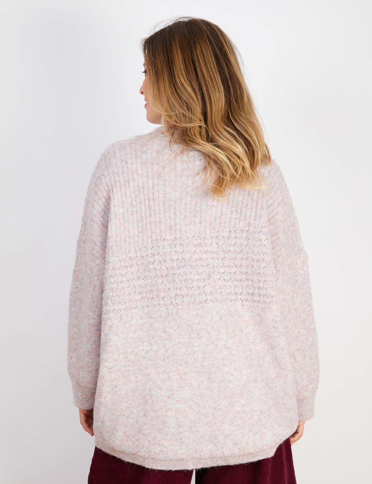 Marlo Wool Blend Jumper – Rose Fleck