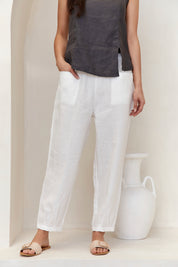 Noosa Linen Pants Warm White