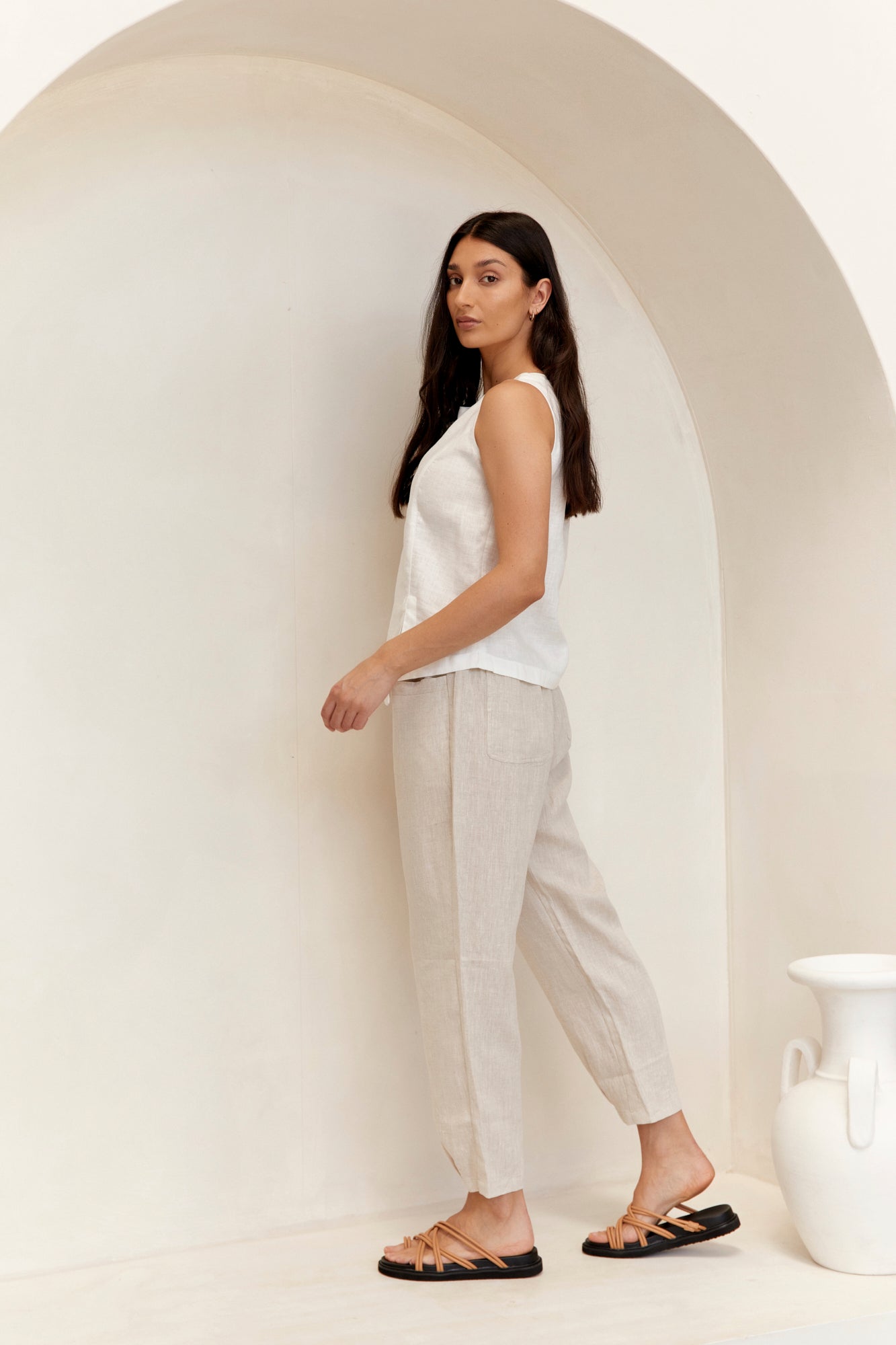 Noosa Linen Pants Natural