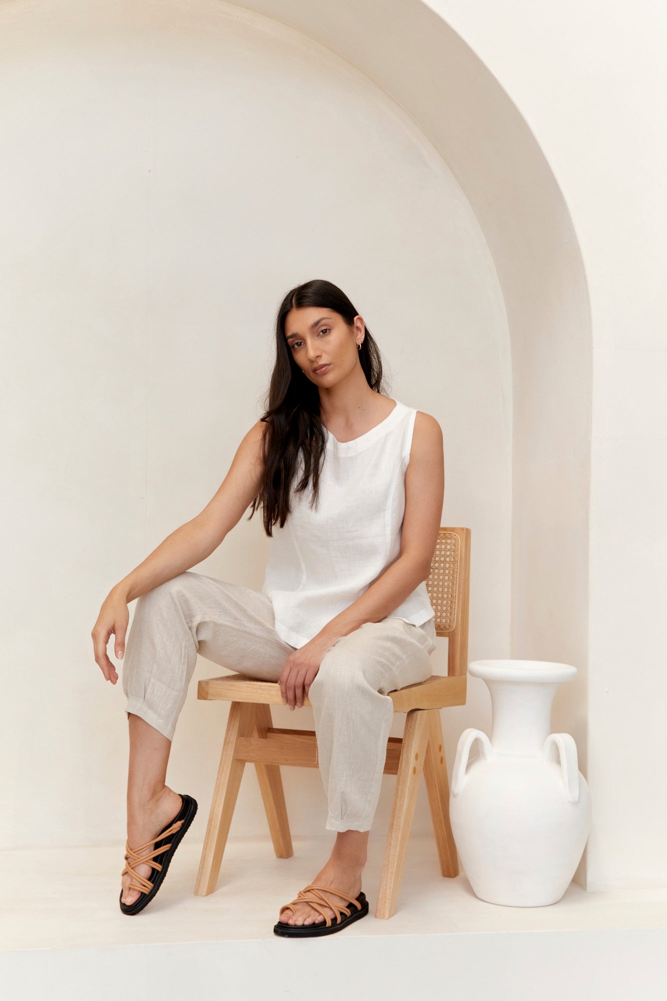 Noosa Linen Pants Natural
