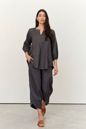 Palermo Linen Pants Charcoal