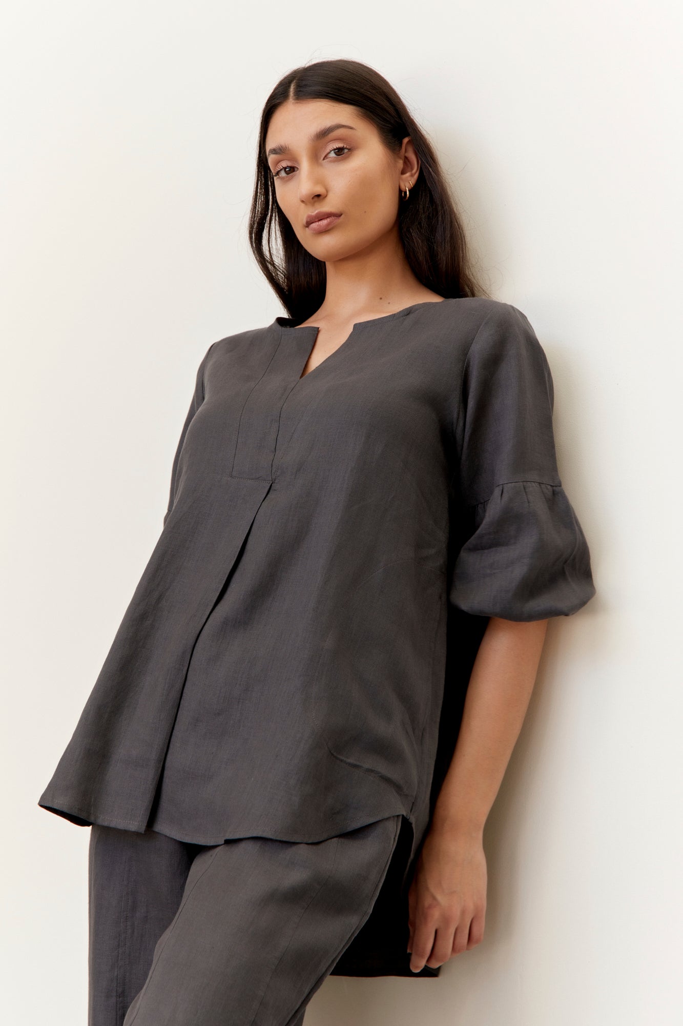Clancy Top Charcoal