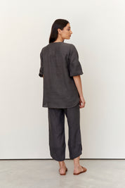 Palermo Linen Pants Charcoal