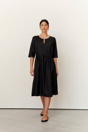 Nelle Linen Dress Black