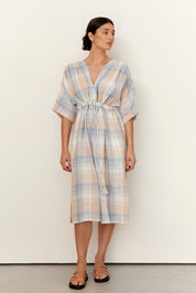 Ezz Dress Crinkle Linen Dusk