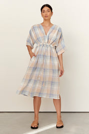 Ezz Dress Crinkle Linen Dusk