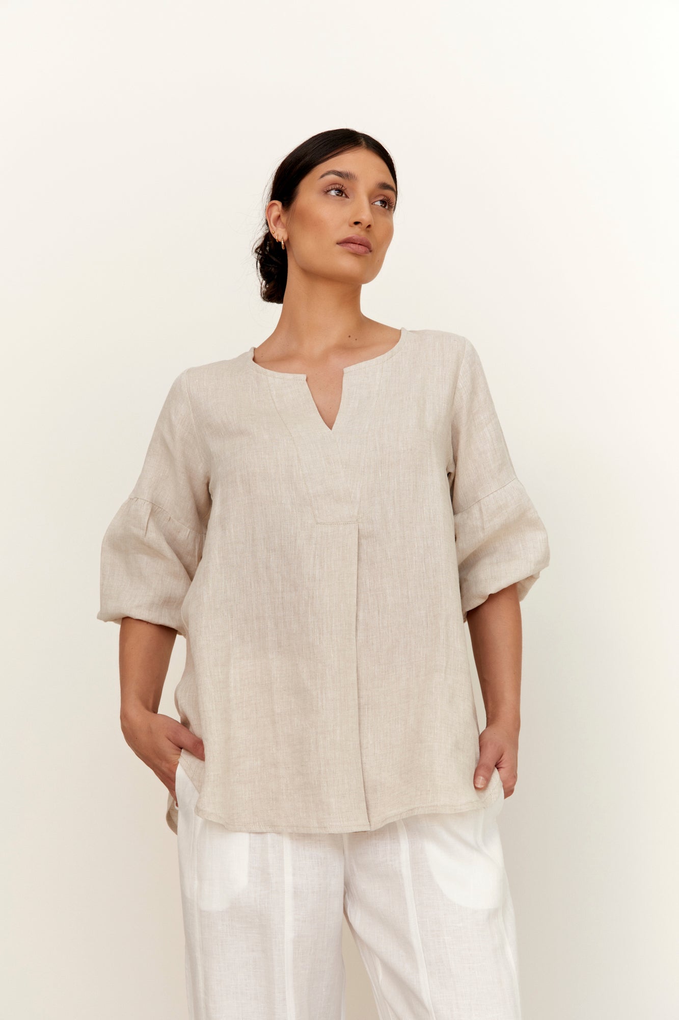 Clancy Linen Top Natural