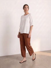 Palermo Linen Pants Bark