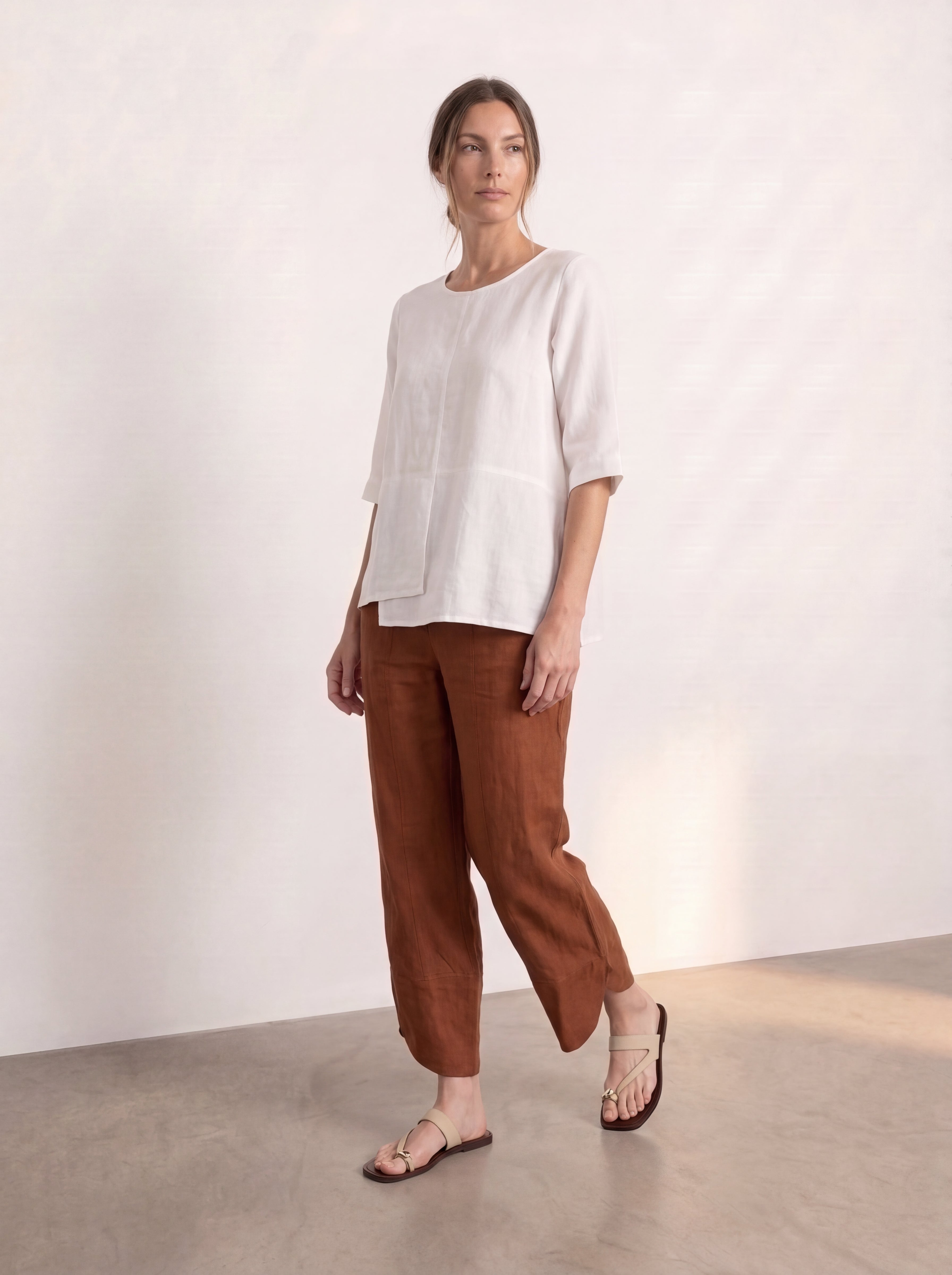 Palermo Linen Pants Bark