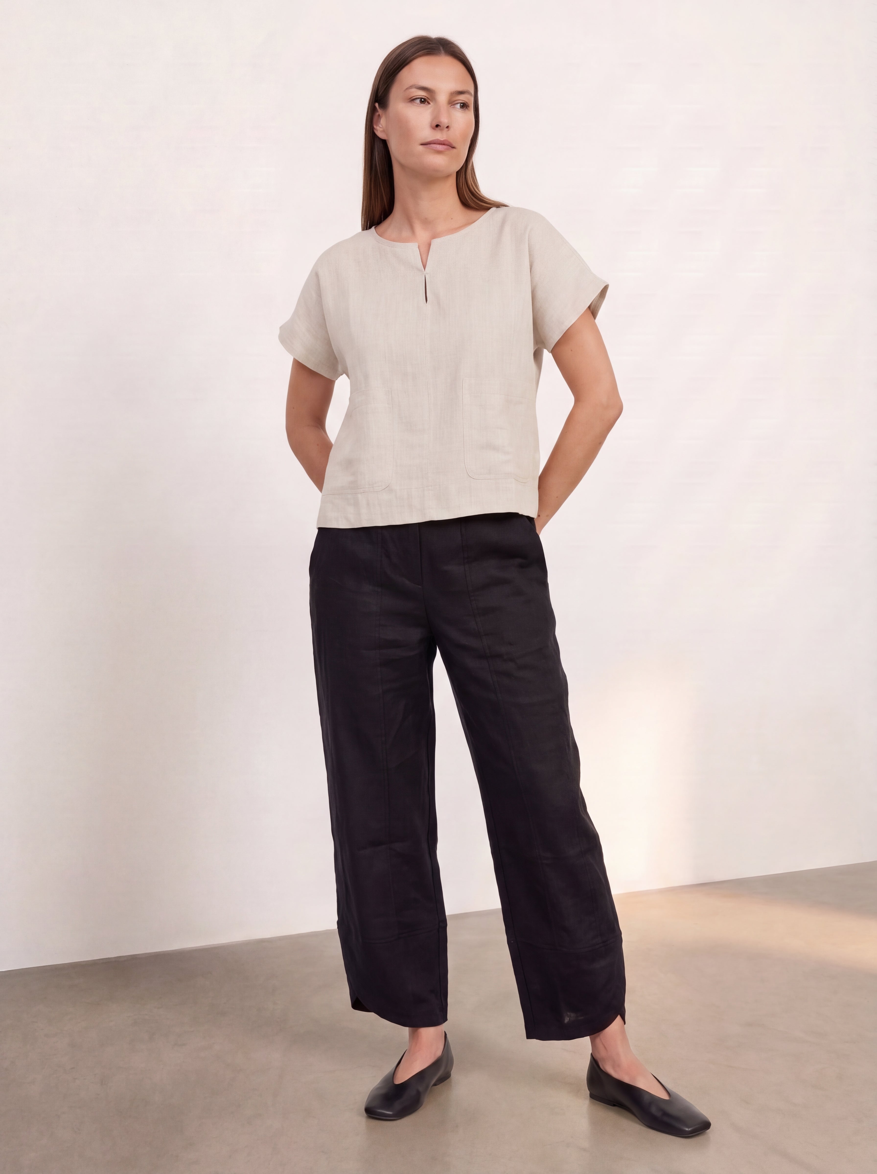 Palermo Linen Pants Black