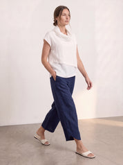 Palermo Linen Pants Navy